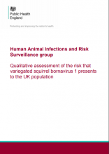 Human Animal Infections and Risk Surveillance group: Qualitative assessment of the risk that variegated squirrel bornavirus 1 presents to the UK population